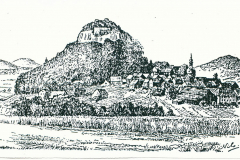 Verwendung fand die gezeichnete Dorfansicht in dem Artikel "Dorf, Berg und Ruine Haselstein" von J. Wellenreuther in der Fuldaer Zeitung vom 19./20. Juli 1941.