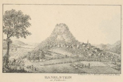 ‚Haselstein im Fuldaischen‘ Anfang des 19. Jh.(Lithographie von P.F. Arnd, Quelle: Landesbibliothek Fulda)